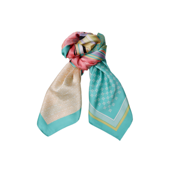 Romina mini scarf green multi