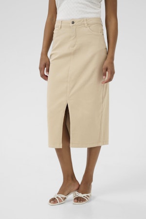 Zelina jeanskjol beige