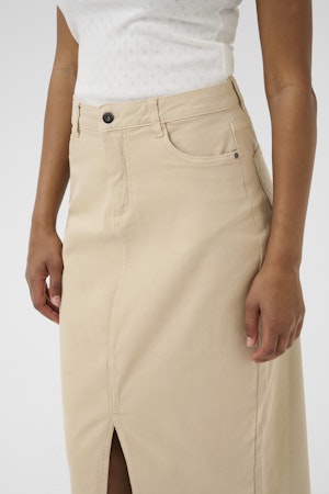 Zelina jeanskjol beige