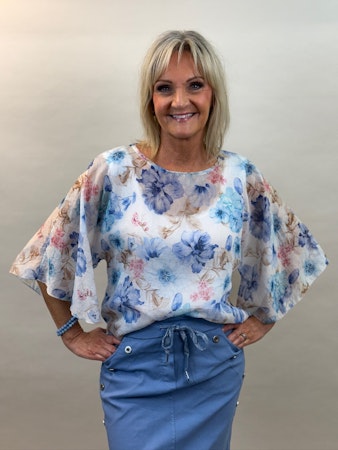 Rita skir blus blå