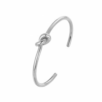 Knot bangle silver