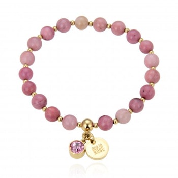 Baverly armband rosa/guld
