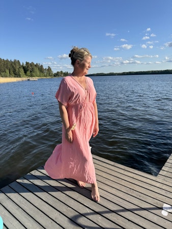 Annie klänning korall