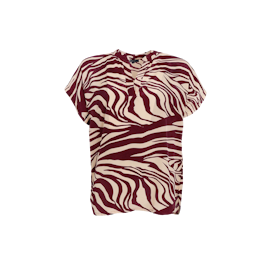 Luna andrea topp berry zebra