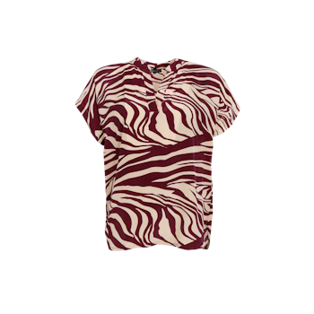 Luna andrea topp berry zebra
