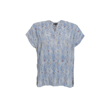 Luna andrea topp blue argyle