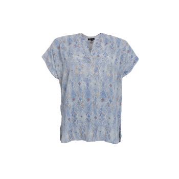 Luna andrea topp blue argyle