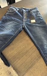 Toxik knappjeans mörkblå