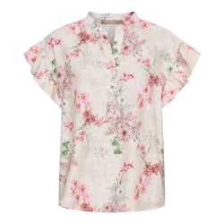 Solrun blus blommig