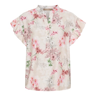 Solrun blus blommig