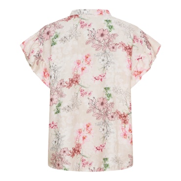 Solrun blus blommig