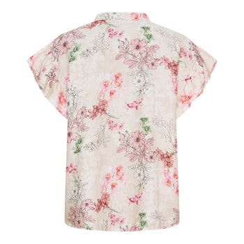 Solrun blus blommig