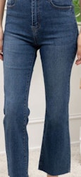 Folyrose jeans flare mörkblå