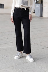 Folyrose jeans flare svart