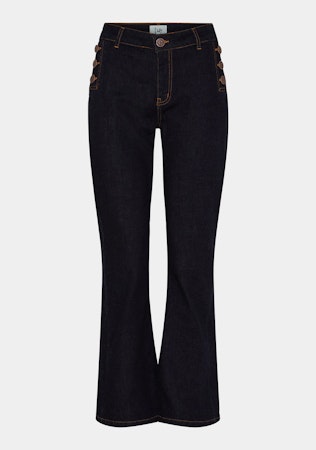 Como buttom jeans unwashed denim