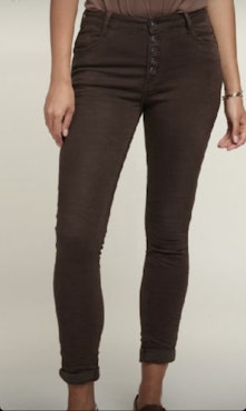 Toxik knappjeans bruna