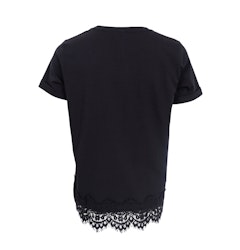 May t-shirt svart med spets