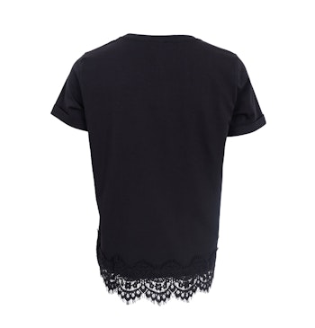 May t-shirt svart med spets