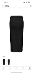 Prime stickad kjol svart