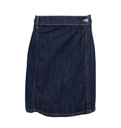 Russel wrap jeanskjol mörk