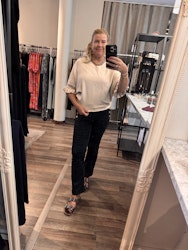 Sienna topp stickad