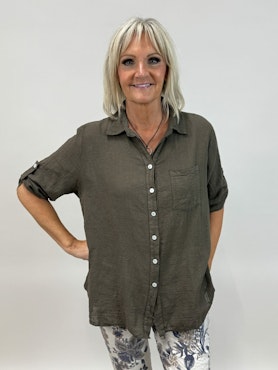 Kelly skjorta brun