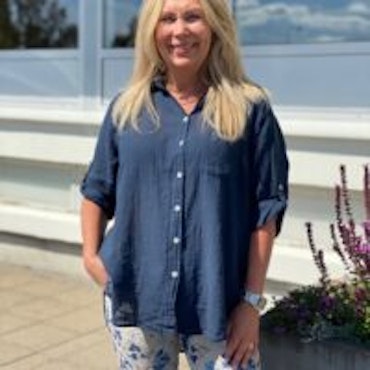 Kelly skjorta marinblå