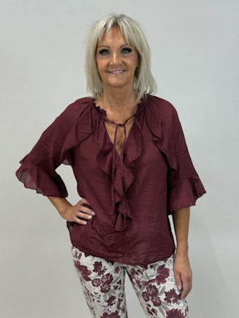 Livia blus vinröd