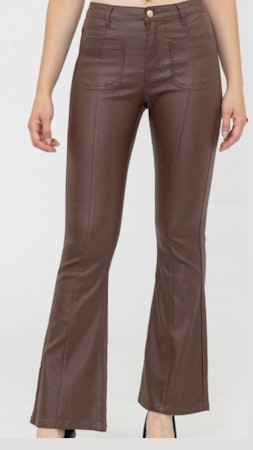 Folyrose skinnimitation flare brun