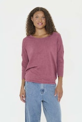 Mila r-neck pullover rosa