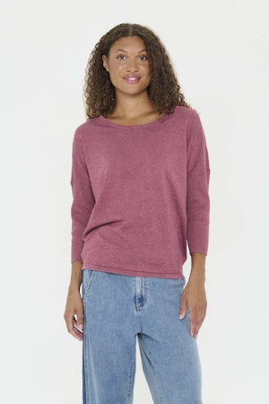 Mila r-neck pullover rosa