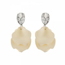 Paloma small örgängen ivory/silver