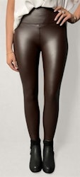 Leggings vaxade brun
