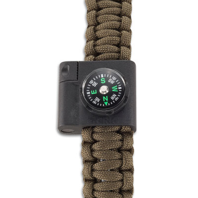 CRKT Survival Bracelet Accessory - Compass and Firestarter