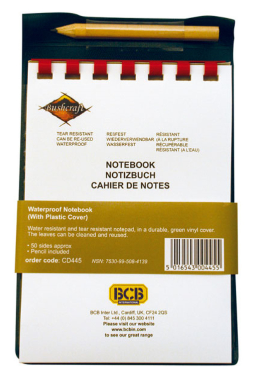 BCB Waterproof Notebook - Vattentätt Anteckningsblock