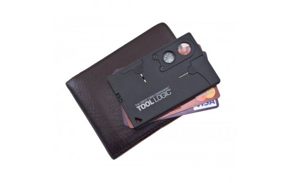 TOOL LOGIC Credit Card Companion With Lens/Compass