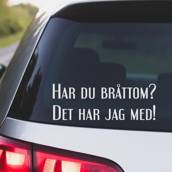 HAR DU BRÅTTOM? | EPA-TRAKTOR