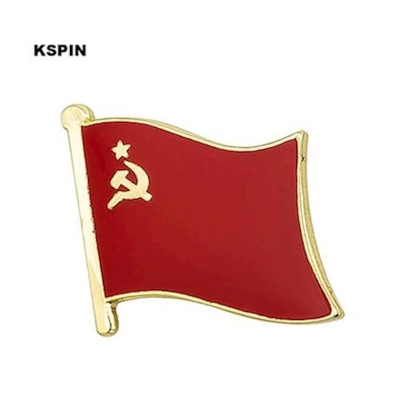 Sovjetunionen (USSR) flaggpin Storlek: 1.6 cm x 1.9 cm