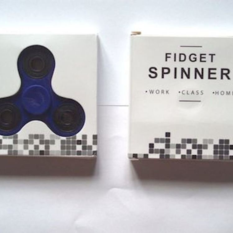 Fidget Hand Spinner - Tre - Blå Batman Leksak för barn & vuxna.
