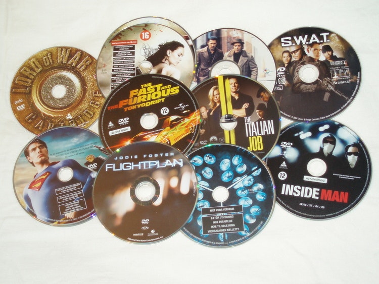 DVD Filmer 10st blandade skiva+omslag.Svensk text,normalt begagnat skick.