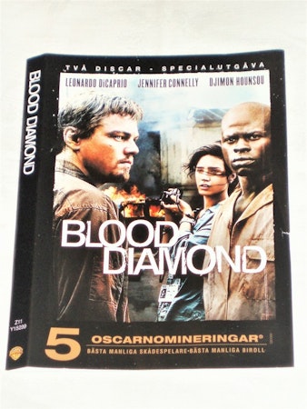 DVD Blood Diamond skiva och omslag svensk text,normalt begagnat skick.