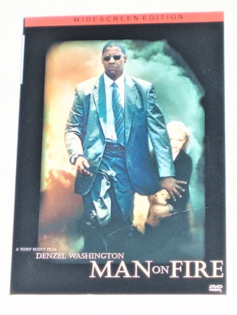 DVD Man on Fire skiva & omslag svensk text.