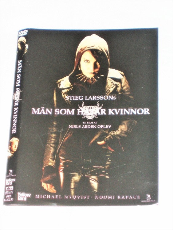 DVD Män som Hatar Kvinnor skiva och omslag svensk text,normalt begagnat skick.
