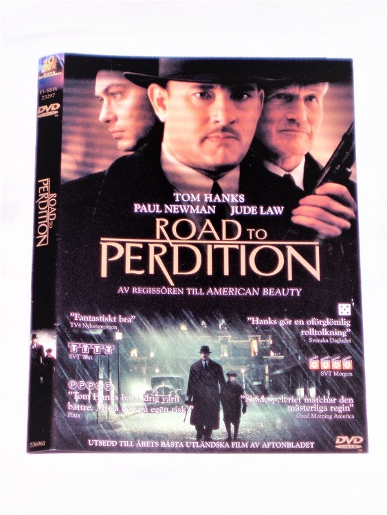 DVD Road to Perdition skiva och omslag svensk text.