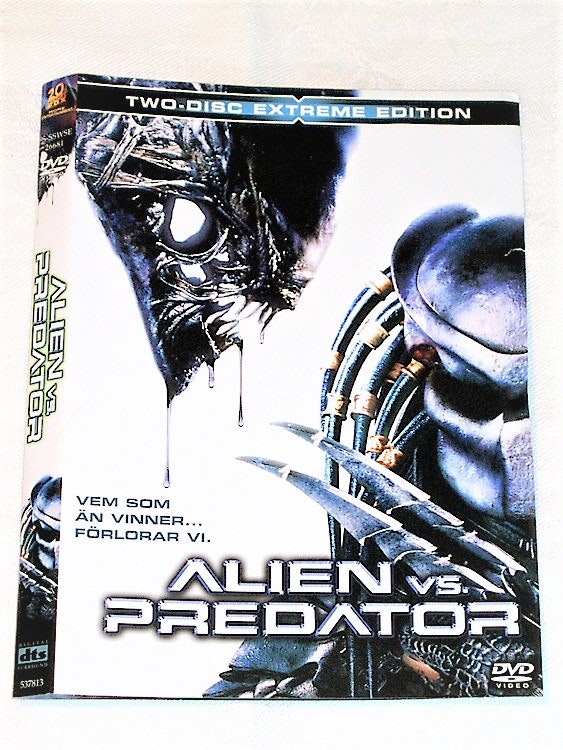 DVD Alien vs Predator skiva och omslag svensk text,normalt begagnat skick.
