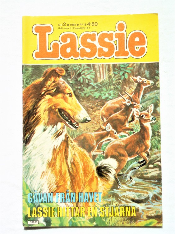 Lassie nr 2 1981 färg bättre skick.