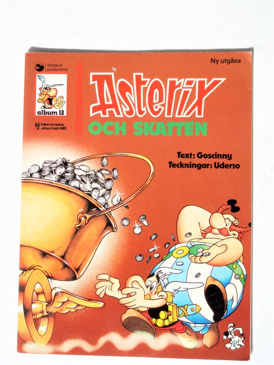 Asterix " och Skatten ", vg, normalskick, normalslitet album 13