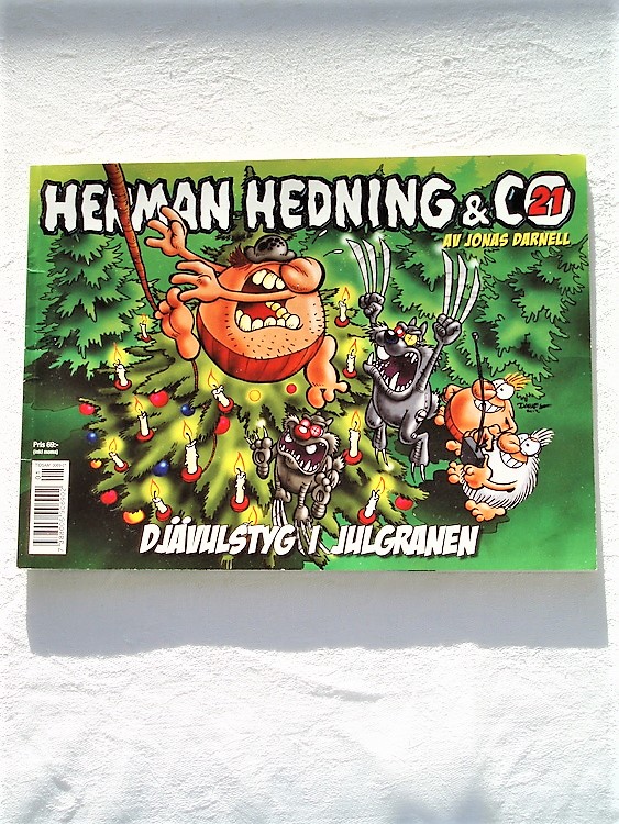 Herman Hedning nr21 "Djävulstyg i Julgranen"mycket bra skick