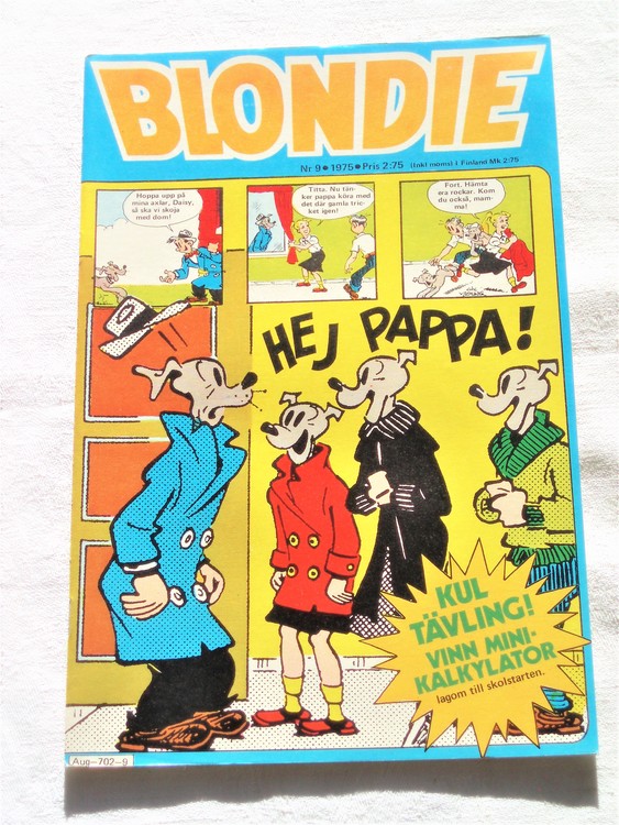 Blondie nr 9 1975 mycket bra skick
