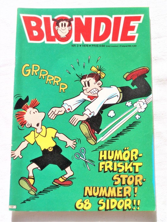 Blondie nr 3 1978 mycket bra skick